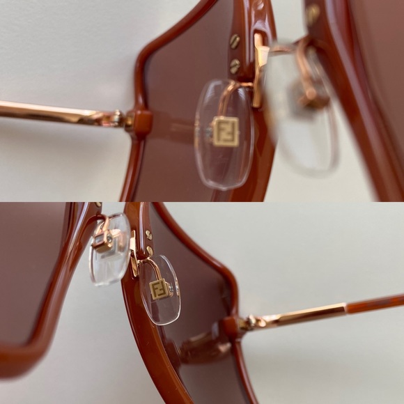 Fendi angular square sunglasses main image 9